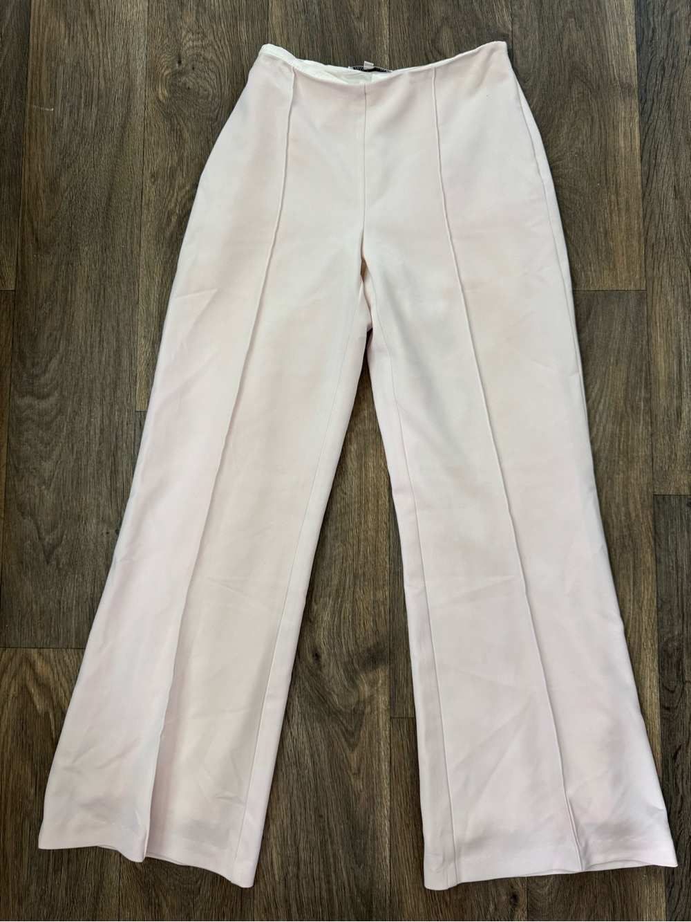 White House Black Market Women's High-Waist Wide-Leg Pants - Light Blush 8 - Picture 3 of 8